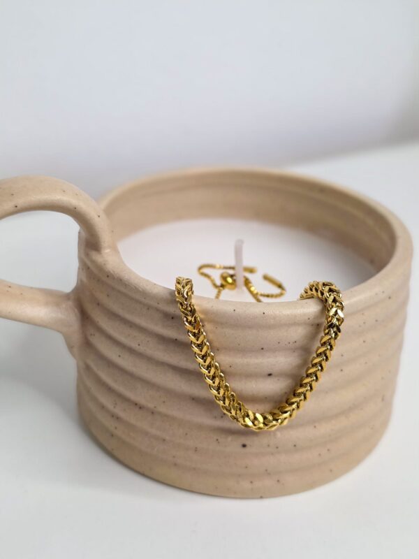 Bracelet MILA – Maille épaisse dorée