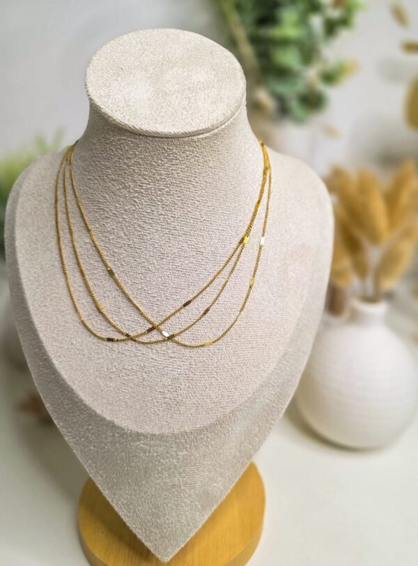 Collier SERENA – Multi-rangs minimaliste