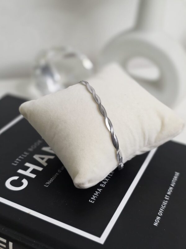 Bracelet TWIST ARGENTÉ – Maillons torsadés